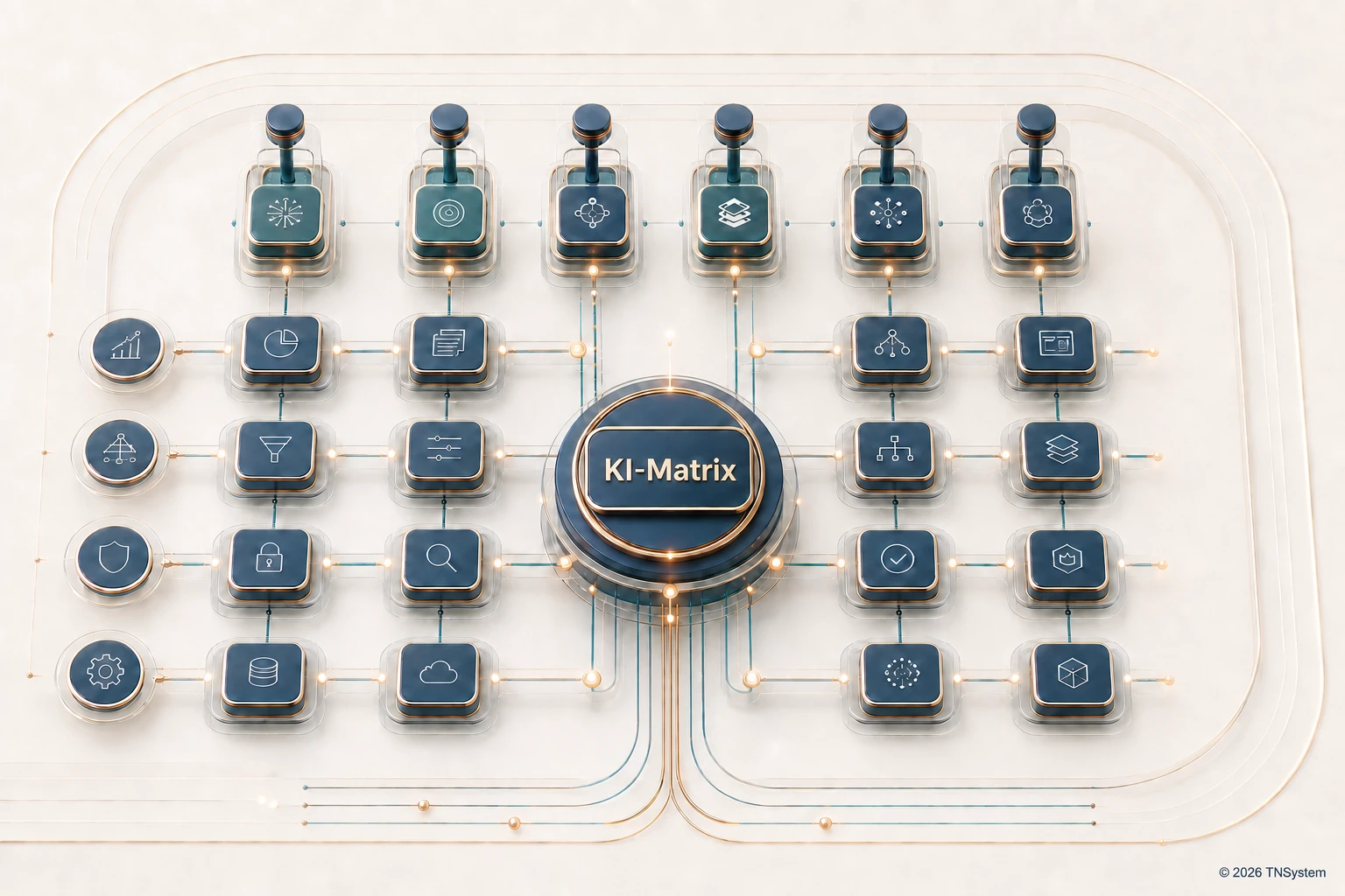 TNSystem-AI-Matrix mit koordinierten Fachmodulen